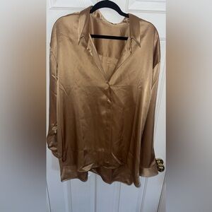 Aritzia satin babaton blouse - brand new with tags